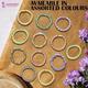 Majestique Printed Stretchable Braided Hair Tie Rubber Bands Ponytail Holder Scrunchies 12's - Hair Clips/Bands