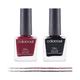 Colorsoul Bliss Vegan Nail Enamel, Candy Floss, Hot Tar, B04, B24 (Pack of 2 x 8 ml) 1's - Nail Polish