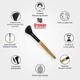 Bronson Professional Angled Makeup Brush 1's - Face Brush