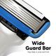 LetsShave Pro 6 Maxxx World 1st 6 Shaving Blade Razor Refills (4), Precision Back Blade - Razors & Cartridges