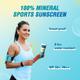 La Shield Mineral Sports Sunscreen Gel SPF 50 + 100% Mineral Sunscreen 8 Hours Water Resistant for Women and Men PA+++ 80 gm - Body Sunscreen