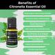 Organic Forest 100% VEGAN Citronella Essential Oil 10 ml - Essential Oils