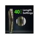 Vega P1 Battery Powered Beard Trimmer for Men with 160 Mins Runtime & 40 Length Settings, (VHTH-25) Green 1'S - Trimmers