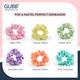 GUBB Satin Scrunchies - (Pack of 6) 1's - Hair Clips/Bands