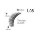 Bronson Professional Eyelash Set 3D False Long And Natural Eye Makeup - L08 10's - Eyelashes
