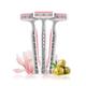 LetsShave Evior 3 Plus Disposable Razor - Women (Pack of 3) - Hair Removal Accessories
