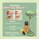 House of Beauty Jade Roller Kit -Toning, Tightening, Lymphatic Drainage, Depuffing Eyes (3Pcs) 1's - Face Oils