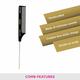 Vega Tail Hair Comb with Steel Pin for Women, Black, (VC2HMBC-305) 2's - Hair Combs