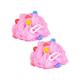Vega Color Cube Fluffy Bath Sponge Loofah, Multicolor (VC2BA-3/7) 2's - Body Scrubbers & Brushes
