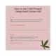 Juicy Chemistry Hemp Seed Cold Pressed Carrier Oil 30ml - Carrier Oils