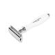 Truefitt and Hill Faux Porcelain Double Edge Safety Razor Chrome Wellington Luxury Essential Grooming Collection For Men 1's - Razors & Cartridges