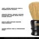Pink Woolf Shaving Brush - Black - Shaving Brushes