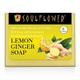 Soulflower Lemon Ginger Soap 150 gm - Shower Gels & Body Wash