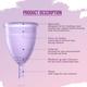 Sirona Reusable Menstrual Cup - Large + Intimate Wash 15 ml + Menstrual Cup Wash 15 ml - Menstrual Cups
