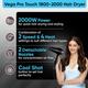 Vega Pro Touch 2000W For Women & Men With Cool Shot Button, 2 Heat/2 Speed Settings & 2 Nozzles (Vhdp-02) - Hair Dryers