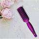 Majestique Purple 9 Row Vent Brush - Ball Tipped Bristles for Men and Women 1's - Hair Brushes