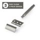 Hajamat Spade Ultra High Grade, Stainless Steel 304, Gunmetal Finish 1's - Razors & Cartridges
