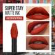 Maybelline New York Super Stay Matte Ink Liquid Lipstick x Rogue Reds, 285 Gritty 5 ml - Lipsticks