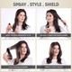 Tash Hair Heat Block Heat Protection Spray with Grapeseed Oil, Aloe & Herbs, No Parabens or Sulphates 100 ml - Hair Sprays & Mists
