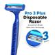 Letsshave Pro 3 Disposable Kit Razors 2S + Shave Gel 30Ml + After Shave Balm 30Ml + Travel Pouch 1's - Razors & Cartridges
