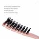 Tash Hair Slick - Portable Detangling Boar Bristle Hair Brush For Wet, Dry, Curly and Straight Hair Gold 60 gm - Hair Brushes