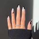 Gush Beauty Nailed It Reusable Luxury Press On Nails With Application Kit Noir Swirl- Medium to Long Almond 1's - Nail Art