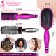 Majestique Detangling, Vent and Blow Dry Brushes, Soft Nylon Bristles -Multicolor 3's - Hair Brushes
