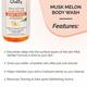 Globus Naturals Nourishing Muskmelon Body Wash 300 ml - Shower Gels & Body Wash