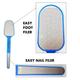 Majestique Foot File Rasp 2 In1 Professional Pedicure and Manicure Rasp - Color May vary 1's - Manicure & Pedicure Kits