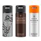 David Beckham Instinct Sport + Intimately + Homme Deo Combo Set - Pack of 3 450 ml - Deodorants/Roll-Ons