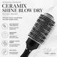 Vega Professional Ceramix Shine Blow Dry Round Hair Brush 43Mm For Men & Women (Vpphb-03) - Hair Brushes
