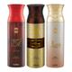 Ajmal Sacred Love Wisal Dahab Wisal Deodorant Spray (Pack of 3) 200 ml - Perfumes (Edt/Edp)