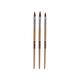 Bronson Professional Nail Art Acrylic Brush Set for Liquid and Powder No.6,8,10 1's - Nail Art