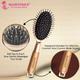 Majestique Golden Oval Cushion Detangling Brush, Friendly Detangling Brush Ultra-Soft Tipped Nylon 1's - Straighteners