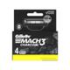 Gillette Mach3 Charcoal Shaving Razor Blades - Lubastrip For A Smooth Glide 4's - Razors & Cartridges