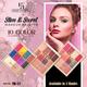 Half N Half 10 Shades Eyeshadow Baked Highlighter Blush Slim & Sweet Makeup Palette Highly Pigmented Long Lasting Waterproof Smooth Blendable Colors - 02 11.5 gm - Face Palettes