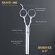 Vega Professional Silver Ice 28 Thinning Silver Line Hairdressing Scissor (VPVSC-28) 1's - Grooming Kits