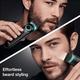 Braun Beard Trimmer 3, BT3321 for Men from Gillette, Hair Clipper, Lifetime Sharp Blades, 20 Length Settings Black and Vibrant Green 310 gm - Grooming Kits