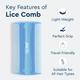 Gubb Lice Comb Extra Fine Plastic Teeth Ideal for Kids & Adult 1's - Hair Combs