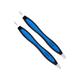 Vega Soft Touch Cutical Trimmer and Pusher, Black, Blue 2's - Tweezers