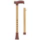 Paxmax Height Adjustable Wooden Coating Walking Stick - Walker & Walking Stick