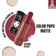 Elle 18 Color Pops Matte, Brown Temptation, Matte Finish, Moisturising Lipstick 4.3 g - Lipsticks