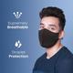 Frido Ultimate Copper Reusable Face Mask - Black (S) - Face Mask