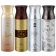 Ajmal Wisal & Wisal Dhahab & Evokesilver Edition Homme & Shadow Homme Deodorant Spray- For Men (Pack Of 4) 200 ml - Men Perfumes (Edt/Edp)