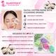 Majestique 100Pcs Cotton Face Pads with Reusable Sponge for Daily Makeup Removal - 101Pcs/Multicolor 1's - Facial Wipes & Tissues