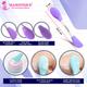 Majestique Facial Head Band, Dual Sided Silicone Brush with Makeup Remover Sponge - Multicolor 1's - Cleansing Brushes