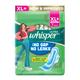 Whisper Ultra Hygiene + Comfort with Soft Wings Sanitary Pads (XL+) 7's - Sanitary Napkins