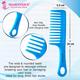 Majestique Large Hair Styling Comb for Curly Hair, Long Hair - Color May Vary 1's - Hair Brushes