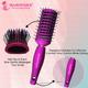 Majestique Purple 9 Row Vent Brush - Ball Tipped Bristles for Men and Women 1's - Hair Brushes