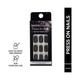 Faces Canada Ultime Pro Splash Instant Manicure - Charcoal , Press On Nail Extensions - 16 Pcs 1's - Nail Art
